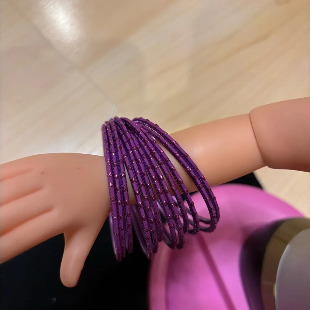 Colorful Bangles Set made by Local Artisans.Assorted colors FOR 7/8/9/10yr girls